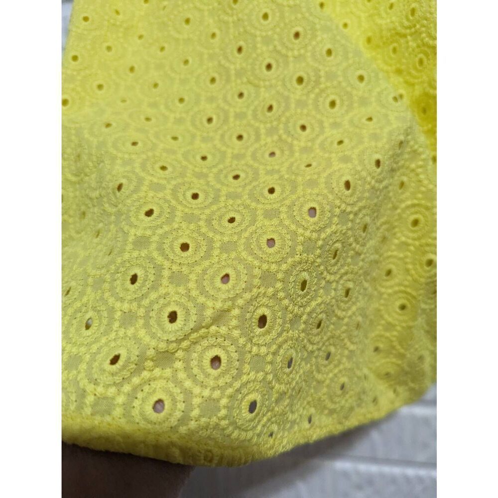 Ryegrass S Women's Yellow Eyelet Lace Blouse NWT - Picture 4 of 7